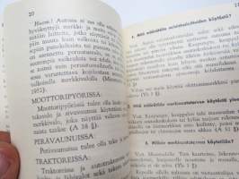 Ajokokelaan opas 1952 -driving school book