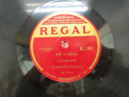 Regal RL. 1447 (Columbia) Copendranarayan - Instrumental flute -savikiekkoäänilevy -78 rpm record