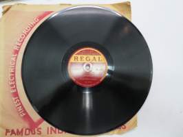 Regal RL. 1447 (Columbia) Copendranarayan - Instrumental flute -savikiekkoäänilevy -78 rpm record