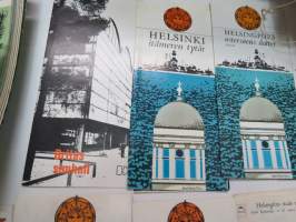 Erä erilaisia ja erikielisiä esitteitä Helsnki -brochures of Helsinki - various languages