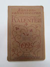 Kansanvalistusseuran Kalenteri 1925, sisältää mm. seur. artikkelit / kuvat / mainokset; Kalenteri, Toripäivät, Metrijärjestelmä, Tietoja postista, Tietoja