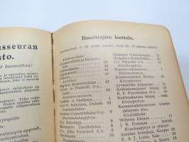 Kansanvalistusseuran Kalenteri 1925, sisältää mm. seur. artikkelit / kuvat / mainokset; Kalenteri, Toripäivät, Metrijärjestelmä, Tietoja postista, Tietoja