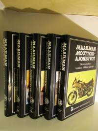 Maailman moottoriajoneuvot 1 - 5 : Henkilöautot ... vuodesta 1885 nykypäivään [3 osaa ... = A-E, F-M, N-Ö) - Moottoripyörät vuodesta 1894 nykypäivään -