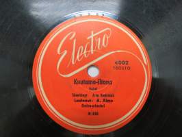 Electro 4002 A. Aimo - Amado Mio / Kuutamo-iltana -savikiekkoäänilevy, 78 rpm