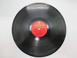 Decca SD 5091 Reino Helismaa - Konsulin tyttären pihalla - Viljo Vesterinen &amp; Lasse Pihlajamaa - Konserttipolkka -savikiekkoäänilevy, 78 rpm 10&quot; record