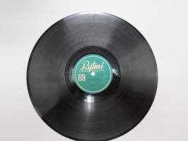 Rytmi VR. 6042 Reino Helismaa - Turhaa työtä / Samettisilmät -savikiekkoäänilevy, 78 rpm 10&quot; record