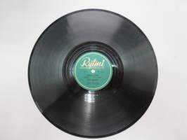 Rytmi VR. 6042 Reino Helismaa - Turhaa työtä / Samettisilmät -savikiekkoäänilevy, 78 rpm 10&quot; record