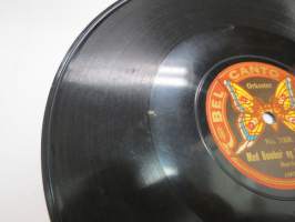 Bell Canto Record no 7008 - Med Bomber och Granater / Pariser Indtogsmarch -savikiekkoäänilevy, 78 rpm 10&quot; record