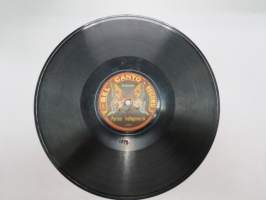 Bell Canto Record no 7008 - Med Bomber och Granater / Pariser Indtogsmarch -savikiekkoäänilevy, 78 rpm 10&quot; record