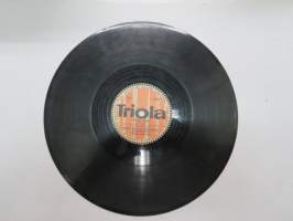 Triola T 4273 Olavi Virta ja George de Godzinskyn Tango-orkesteri - Liekki /  Assuncion -savikiekkoäänilevy, 78 rpm 10&quot; record