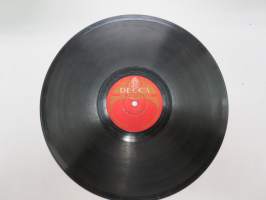 Decca SD 5035 Decca-orkesteri - Kultaa ja hopeaa / Arne Hulpersin viihdeorkesteri - Kuutamo Alsterilla -savikiekkoäänilevy, 78 rpm 10&quot; record