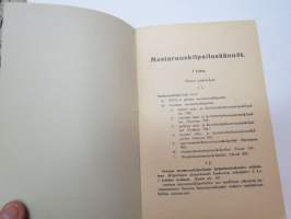 Suomen Urheiluliitto toimintasäännöt, rata- ja kenttäurheilun kilpailusäännöt, SVUL:n yleiset kilpailusäännöt 1945 + erilliset Mestaruuskilpailusäännöt