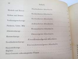 Das Mikroskop und die Mikroskopische Technik. Ein Handbuch für Ärtzte und Studierende von Dr. Heinrich Frey, Professor der Medizin in Zürich. Mit 397 Figuren