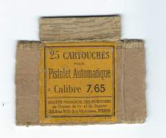 Pistolet Automatique Calibre 7,65 Gartouches - tuote-etiketti