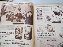 Suomen Kuvalehti 1959 nr 22, ilmestynyt 30.5.1959, sis. mm. seur. artikkelit / kuvat / mainokset; Kansikuva &quot;Tukkijätkän tupakkatauko&quot;, Paulig, Sumusol,