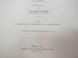 Das Museum für Naturkunde der Universität Berlin - Entworfen von A. Tiede, Mitgtheilt von F. Kleinwächter, Mit Abbildungen in Holzschnitt und 6 Kupfertafeln