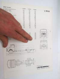Mercedes-Benz L 911 B -myyntiesite - mittapiirros / tekniset tiedot -data sheet