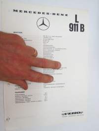 Mercedes-Benz L 911 B -myyntiesite - mittapiirros / tekniset tiedot -data sheet