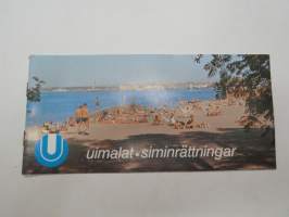 Uimalat - Helsinki -esite - / swimmin pools - beaches,  brochure