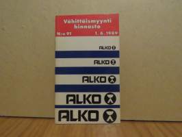 Alko vähittäismyyntihinnasto N:o 91 1.6.1989