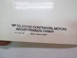 Teledyne Continental Motors - Aircraft Engine Models C125, C145 &amp; O-300 Overhaul manual  -lentokonemoottorin ohjekirja englanniksi