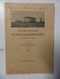 Liperin kunnan kunnalliskertomus v. 1929