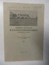 Liperin kunnan kunnalliskertomus v. 1932