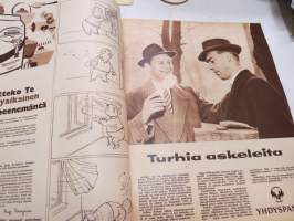 Suomen Kuvalehti 1959 nr 15, ilmestynyt 11.4.1959, sis. mm. seur. artikkelit / kuvat / mainokset; Kansikuva Teija Sopanen - Eva Kajas - Sirpa Särömaa?, SAS,