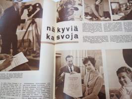 Suomen Kuvalehti 1959 nr 15, ilmestynyt 11.4.1959, sis. mm. seur. artikkelit / kuvat / mainokset; Kansikuva Teija Sopanen - Eva Kajas - Sirpa Särömaa?, SAS,