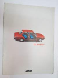 Fiat 131 Mirafiori -myyntiesite (ruotsinkielinen) -brochure in swedish