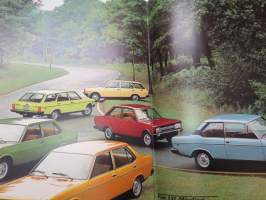 Fiat 131 Mirafiori -myyntiesite (ruotsinkielinen) -brochure in swedish