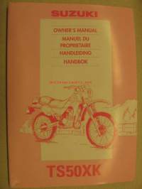 Suzuki TS50XK owner´s manual käyttöohjekirja