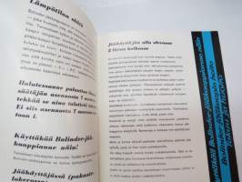 Bolinder -jääkaapin käyttö- ja hoito-ohjeet -fridge manual