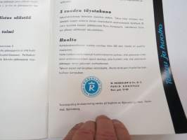 Bolinder -jääkaapin käyttö- ja hoito-ohjeet -fridge manual