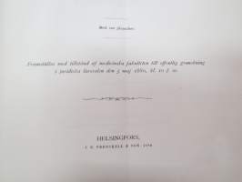 Studien über Mechanische Nervenreizung von Robert Tigerstedt. Erste Abtheilung mit 6 Tafeln. (Abdruck aus den Acta. Soc. Scient. Fennicae Tom. XI.) Helsingfors
