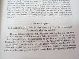 Studien über Mechanische Nervenreizung von Robert Tigerstedt. Erste Abtheilung mit 6 Tafeln. (Abdruck aus den Acta. Soc. Scient. Fennicae Tom. XI.) Helsingfors