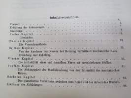 Studien über Mechanische Nervenreizung von Robert Tigerstedt. Erste Abtheilung mit 6 Tafeln. (Abdruck aus den Acta. Soc. Scient. Fennicae Tom. XI.) Helsingfors