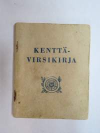 Kenttävirsikirja 1943, painettu etukanteen &quot;Tervehdys rintammiehelle&quot; - Paavo Nurmi -erikoinen &amp; harvinainen suuresta painosmäärästään (200 000 kpl)