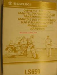 Suzuki LS650 0wner´s manual käyttöohjekirja