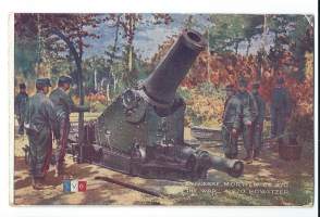 The War A 270 Howitzer / 1 WWW   -tykkipostikortti, postikortti kulkemato