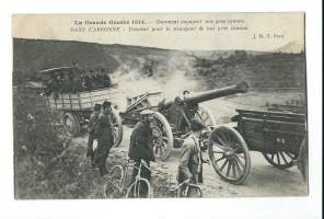 Nos gros canons/ 1 WWW   - tykkipostikortti, postikortti kulkenut 1915