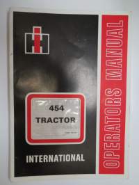 International 454 operator´s manual -käyttöohjekirja englanniksi