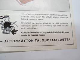 Tenscot - autonne uudet vaatteet - istuinsuojat -myyntiesite -brochure