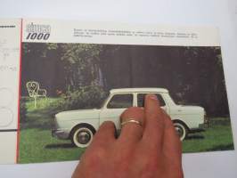 Simca 1000 -myyntiesite - brochure