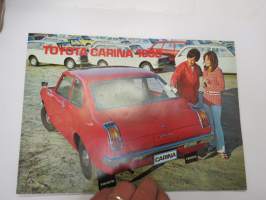 Toyota Carina 1600 -myyntiesite - brochure