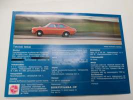 Toyota Carina 1600 -myyntiesite - brochure