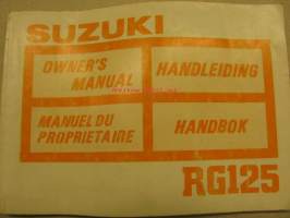 Suzuki RG125 owner´s manual käyttöohjekirja