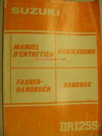 Suzuki DR125S owner´s manual käyttöohjekirja