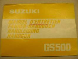 Suzuki GS500 ´81 owner´s manual käyttöohjekirja