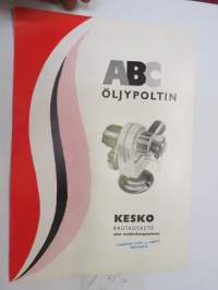 ABC-öljypoltin -myyntiesite / brochure